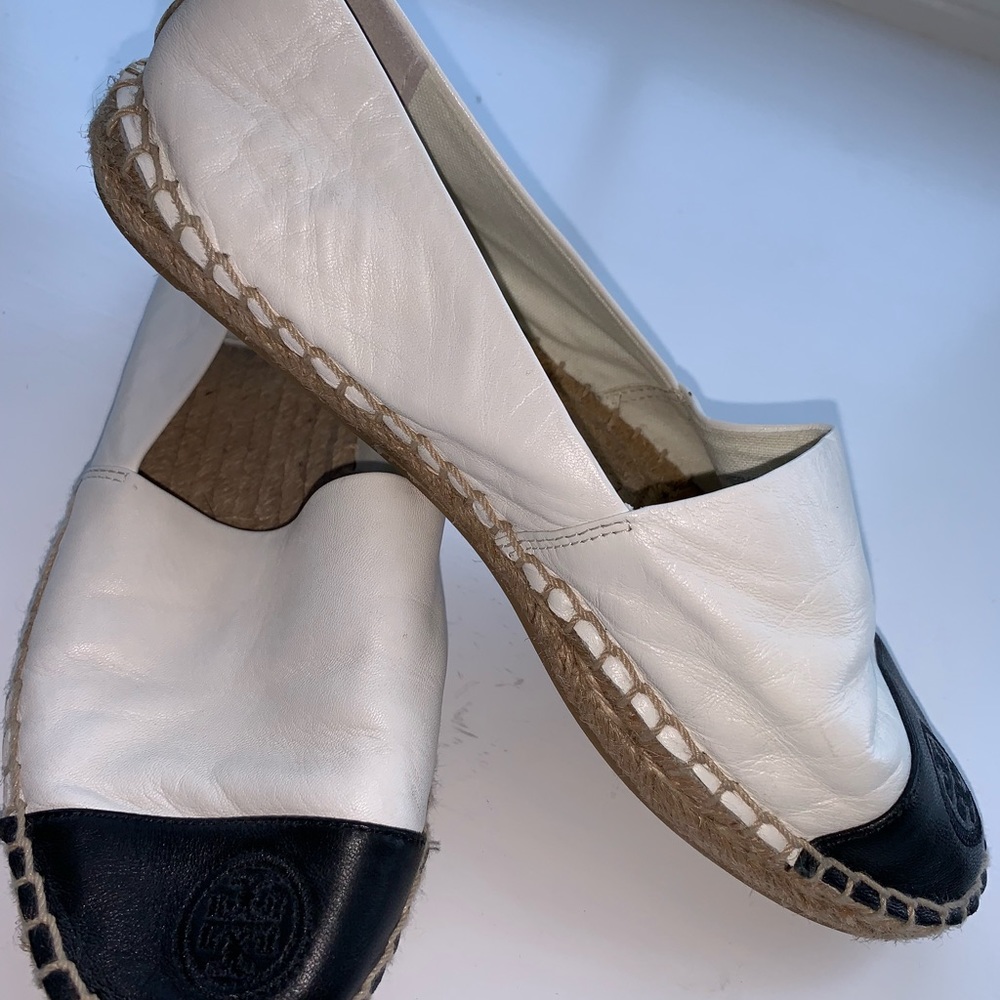 Tory Burch leather espadrilles size 6